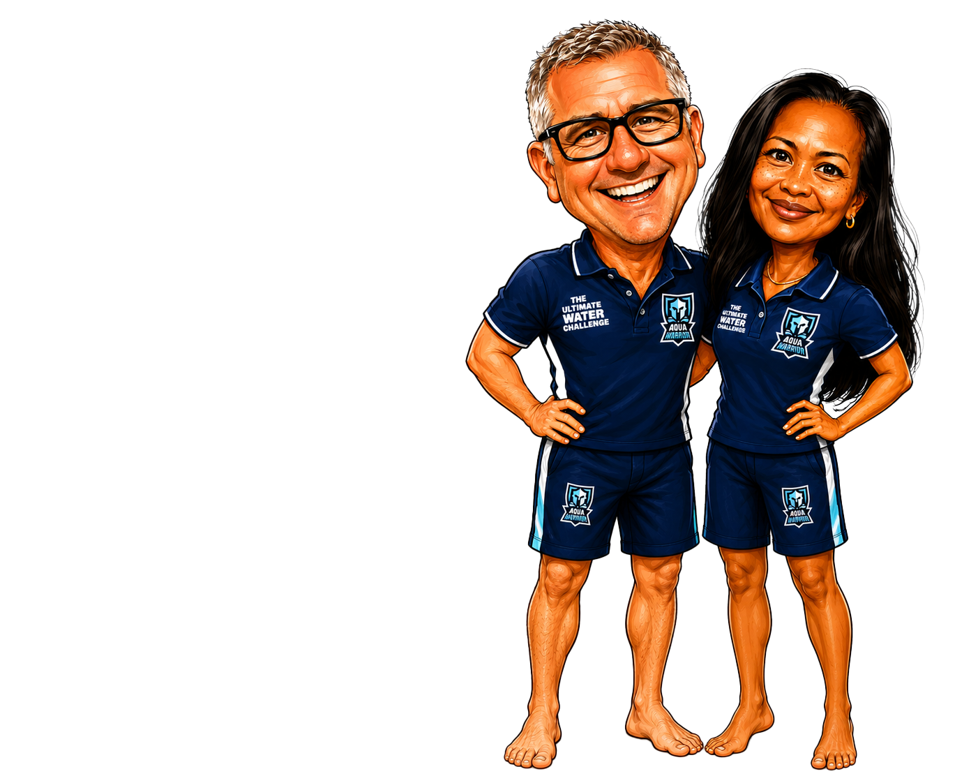 Craig and Sasa, founders of Aqua Warrior
